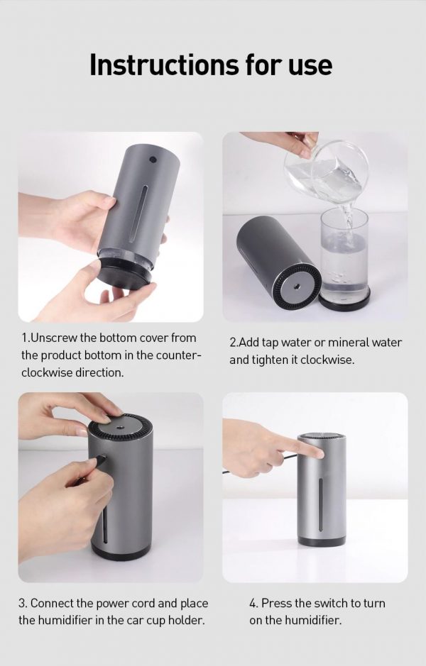 Baseus Air Humidifier Diffuser - Instructions