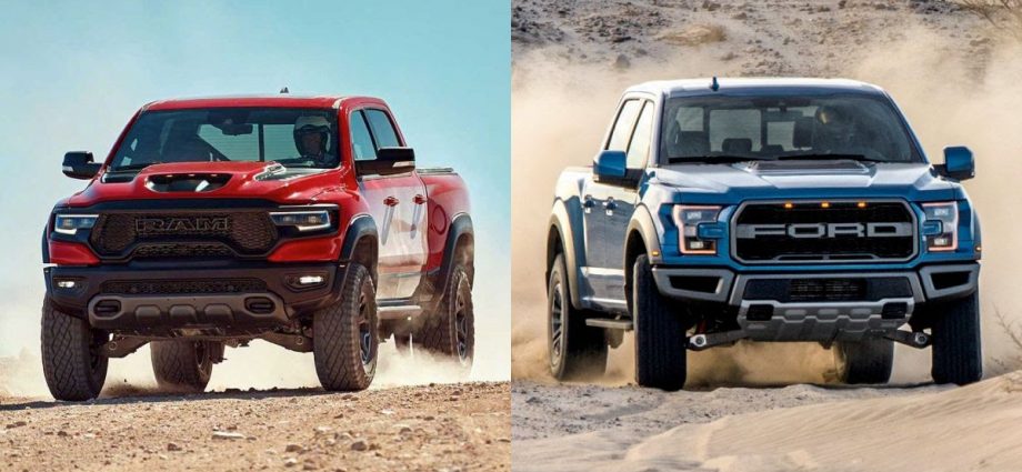 2021 Ram TRX Vs Ford F150 Raptor Which Truck Is Toughest